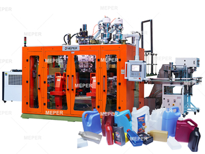MEPER Four Layers Hydraulic Driven Extrusion Blow Molding Machine For 1L Plastic Bottle