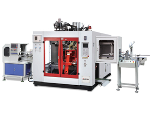 China Meper 4 Layer Twin Station Extrusion Blow Molding Machine For Chemical / Pesticide Bottle