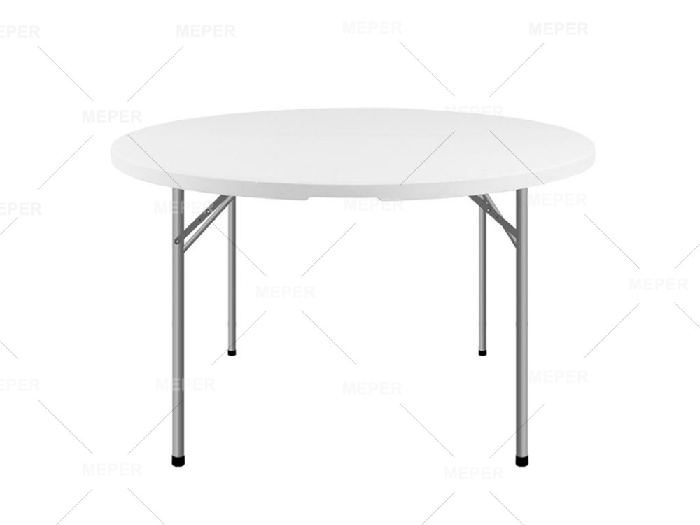 Factory Direct Sale Outdoor Banquet Wedding Foldable Outdoor Round Portable Folding White Plastic Wine Table