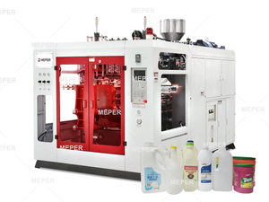 MEPER Four Heads Extrusion Blow Molding Machines for 1L 500ml Bottles